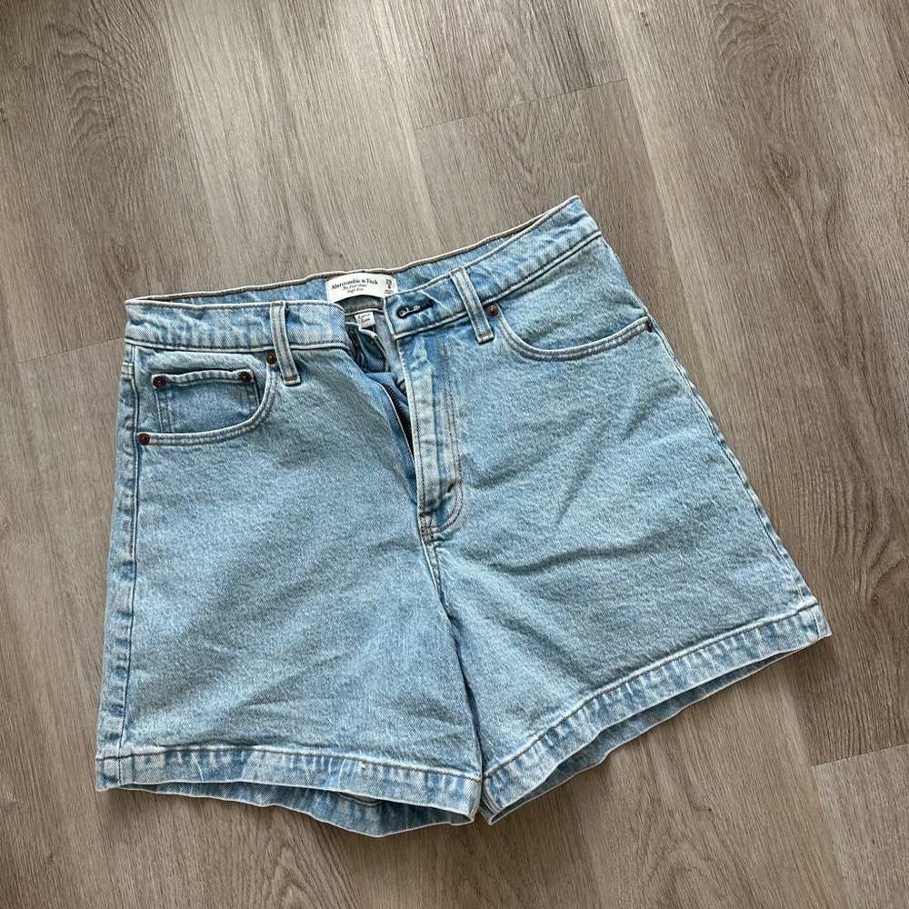 Abercrombie & Fitch Light Blue Jean Shorts